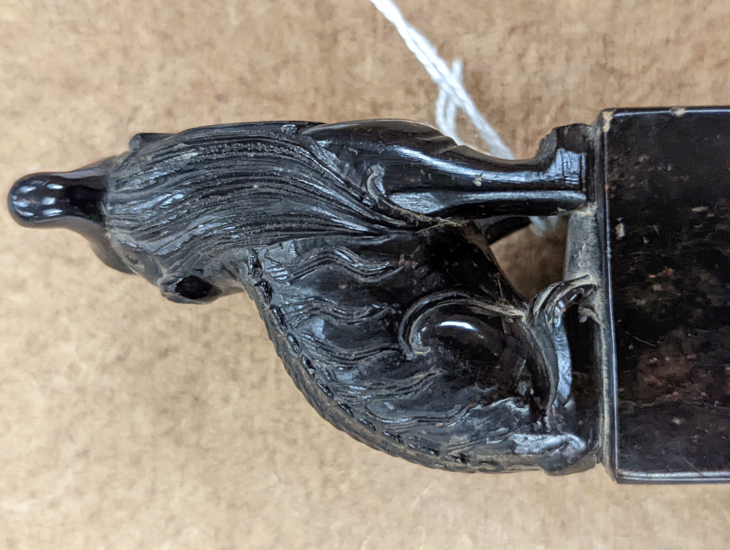 A Chinese soapstone pixiu (lion dog) seal, 9.5 cms high.